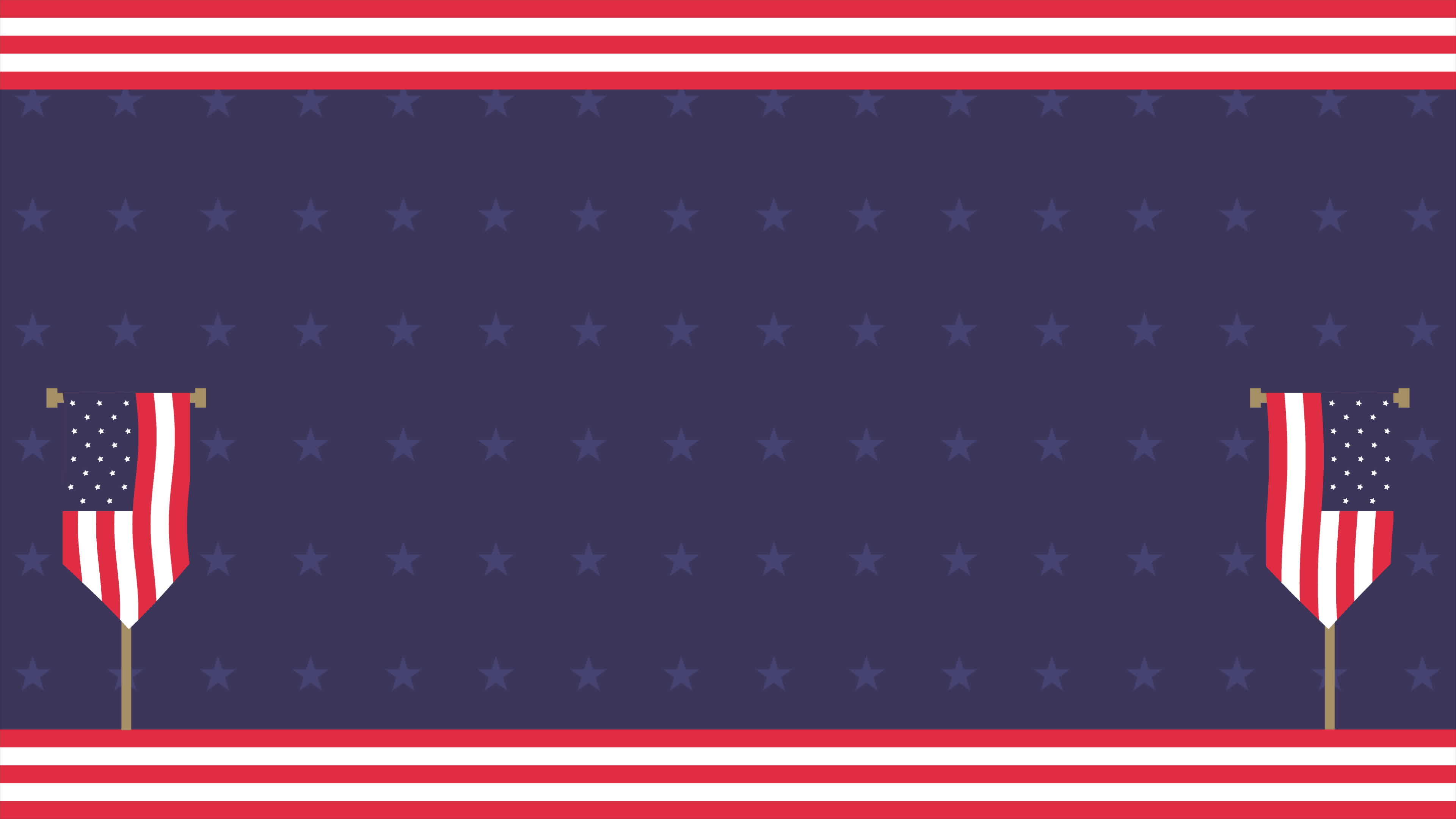 animated American Flag Day Background - Animated American Flag Day Background With Two Flying Flags Of The United States Some Flag Ornaments And A Star And Copy Space Area Suitable To Be Placed On Content With That Theme Free Video 