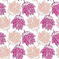 Bicolor vector floral pattern. Design for wallpaper, wrapping paper, background, fabric. Vector seamless background with decorative flowers.