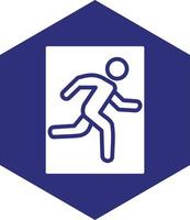 Emergency Exit Vector Icon design