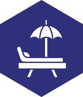 Beach Chair Vector Icon design