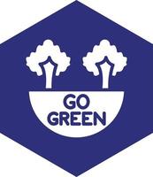 Go Green Vector Icon design