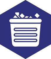 Ice Bucket Vector Icon design
