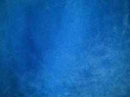 Blue velvet fabric texture used as background. Empty blue fabric background of soft and smooth textile material. There is space for text. photo