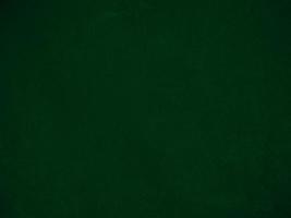 Dark green old velvet fabric texture used as background. Empty green fabric background of soft and smooth textile material. There is space for text.. photo