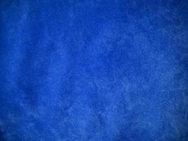 Blue velvet fabric texture used as background. Empty blue fabric background of soft and smooth textile material. There is space for text. photo