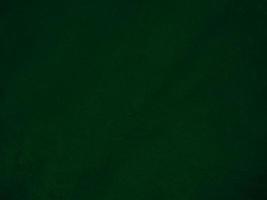 Dark green old velvet fabric texture used as background. Empty green fabric background of soft and smooth textile material. There is space for text.. photo