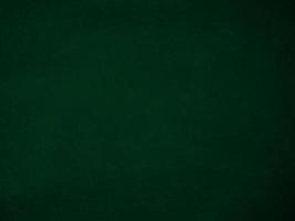 Dark green old velvet fabric texture used as background. Empty green fabric background of soft and smooth textile material. There is space for text.. photo