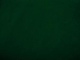 Dark green old velvet fabric texture used as background. Empty green fabric background of soft and smooth textile material. There is space for text.. photo