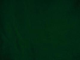 Dark green old velvet fabric texture used as background. Empty green fabric background of soft and smooth textile material. There is space for text.. photo