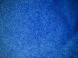 Blue velvet fabric texture used as background. Empty blue fabric background of soft and smooth textile material. There is space for text. photo