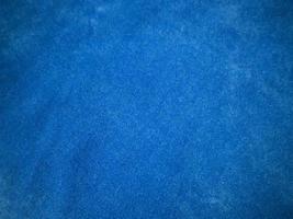 Blue velvet fabric texture used as background. Empty blue fabric background of soft and smooth textile material. There is space for text. photo