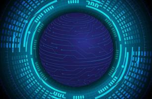 Modern Holographic Globe on Technology Background vector