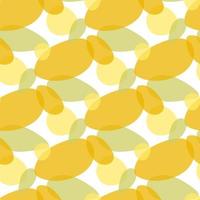 Abstract orange pattern with various elements in the form of oval shapes. Chaotic vector texture with curved, oval shapes. Printing on textiles and paper. Printing on gift packaging