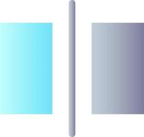 Transition flat gradient color ui icon. Video editor instrument. Connect shots. Add film effect. Simple filled pictogram. GUI, UX design for mobile application. Vector isolated RGB illustration