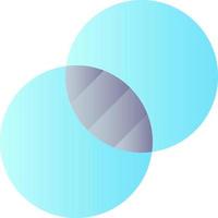 Double exposure flat gradient color ui icon. Combine two images at one. Photo editor. Simple filled pictogram. GUI, UX design for mobile application. Vector isolated RGB illustration