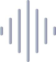 Sound wave flat gradient color ui icon. Audio track of film. Video editor instrument. Record voice. Simple filled pictogram. GUI, UX design for mobile application. Vector isolated RGB illustration