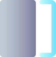 Overlay flat gradient color ui icon. Photo editor instrument. Mask and layer. Visual effect. Simple filled pictogram. GUI, UX design for mobile application. Vector isolated RGB illustration