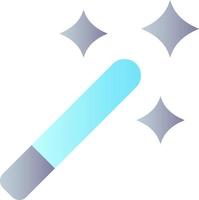 Magic wand tool flat gradient color ui icon. Wizard accessory. Area selection tool. Photo editor. Simple filled pictogram. GUI, UX design for mobile application. Vector isolated RGB illustration