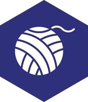 Wool Ball Vector Icon design