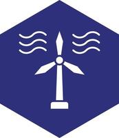 Wind Turbine Vector Icon design