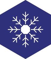 diseño de icono de vector de copo de nieve