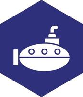 Submarine Vector Icon design