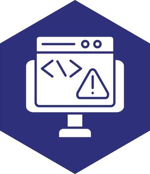código error vector icono diseño
