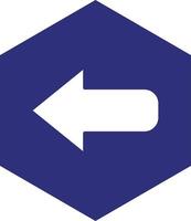 Left Arrow Vector Icon design