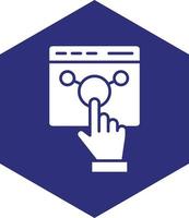Interact Vector Icon design