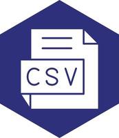 CSV Vector Icon design