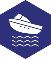 Speed Boat Vector Icon design