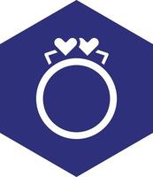 Wedding Rings Vector Icon design