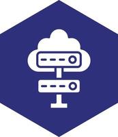Cloud Server Vector Icon design