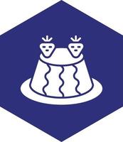 Pudding Vector Icon design