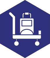 Airport Cart Vector Icon design