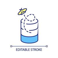 Protect from leak data RGB color icon. Avoid overprovisioning risk. Information storage security. Isolated vector illustration. Simple filled line drawing. Editable stroke