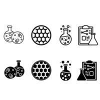 Laboratory icon vector. analyzes illustration sign. lab symbol. chemistry logo. vector