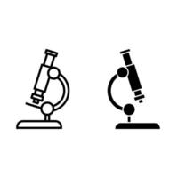 laboratorio icono vector. análisis ilustración signo. microscopio símbolo. química logo. vector