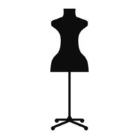 Dummy vector icon. mannequin illustration sign. clothing store symbol.