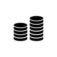 Money vector icons. Coin illustration symbol. bonus sign or logo.