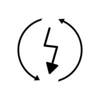 renovable energía vector icono. verde energía ilustración signo. electricidad símbolo.