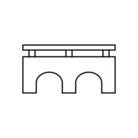 Bridge icon vector. Bridge icons, Various bridges illustration symbol collection. vector