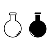 Laboratory icon vector. analyzes illustration sign. test tube symbol. chemistry logo. vector