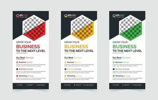 Modern and Creative business dl flyer or rack card design template vector