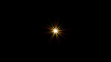 Loop center star shine flare light abstract background video