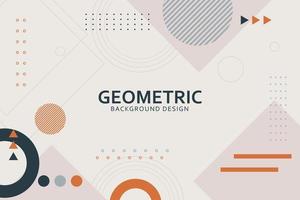 Flat design of abstract geometric background vector