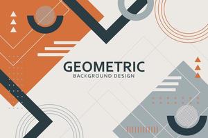 Flat design of abstract geometric background vector