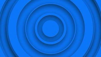 Abstract blue geometric background animation with gently radiating extruded circles. This simple blue circle shapes motion background is full HD and a seamless loop. video