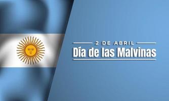 Malvinas Day Background Design. Vector Illustration.