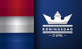 King's Day Background Design. Vector Illustration.